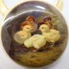 Picture of Rare KPM Porcelain Trinket Box with Hand Painted Chicks on Lid