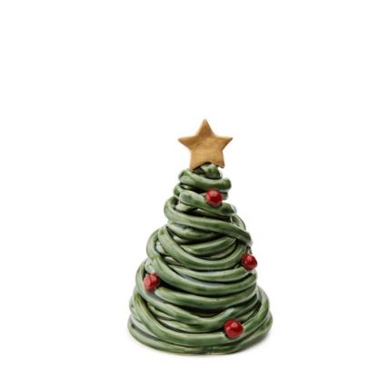 Picture of 7.25" 'Estrela Natal' Green Stoneware Christmas Tree