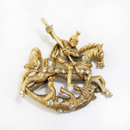 Picture of Vintage Tortolani St. George & the Dragon Brooch