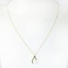 Picture of 14k Yellow Gold & Diamond Wishbone Necklace