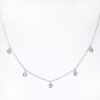 Picture of 14k White Gold & Diamond Charms Necklace