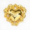 Picture of Vintage Christian Lacroix Golden Heart Brooch/Pendant
