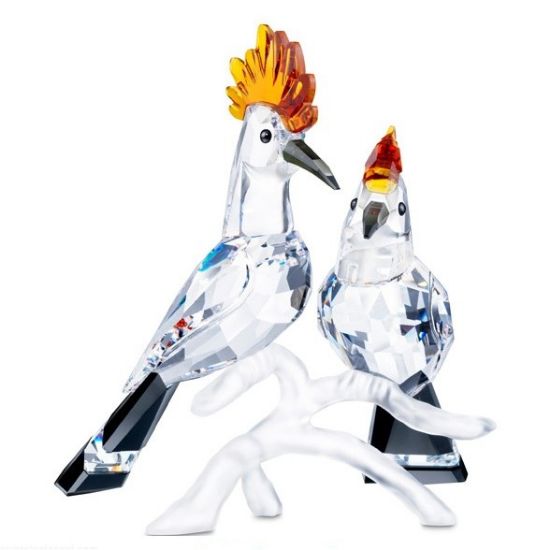 Picture of 'Hoopoes' Birds Figurine #925080 by Swarovski Crystal