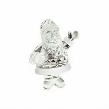 Picture of 'Santa Claus' Figurine with Blue Eyes by Swarovski Crystal