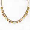 Picture of Vintage Weiss Rhinestone Necklace in Topaz, Amber & Lemon Yellow