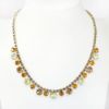 Picture of Vintage Weiss Rhinestone Necklace in Topaz, Amber & Lemon Yellow