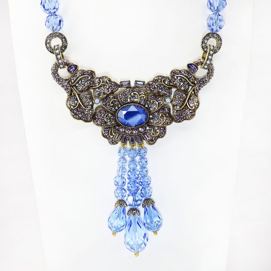 Picture of Heidi Daus 'Brilliant Beauty' Necklace in Blue & Lavender  