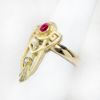 Picture of Art Nouveau 14k & 10k Gold, Ruby, Pearl & Diamond Ring