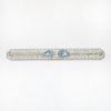Picture of Antique 14k White Gold Filigree, Aquamarine & Diamond Bar Brooch