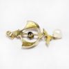 Picture of Antique 14k Gold, Pearl & Diamond Lavalier Pendant