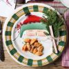 Picture of Salad Plate, Santa with Green Hat