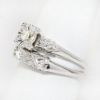 Picture of Vintage 14k White Gold & Diamond Locking Bridal Ring Set