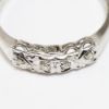 Picture of Vintage 14k White Gold & Diamond Locking Bridal Ring Set