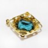 Picture of Vintage 8k Gold & Blue Synthetic Spinel Pendant