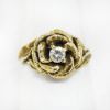 Picture of Vintage Hand Wrought 14k Gold & Diamond Rose Ring