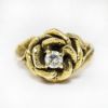 Picture of Vintage Hand Wrought 14k Gold & Diamond Rose Ring