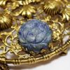 Picture of Vintage Large Signed Leo Glass Etruscan Style Brooch with Gemstones