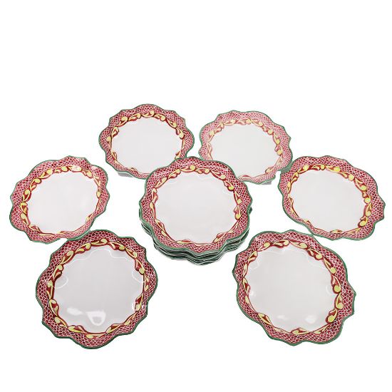 Picture of 8 Atelier Soleil Moustiers 7.5 Inch fine pottery plates 