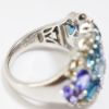 Picture of 14k White Gold Multi-Gemstone and Diamond Ring