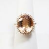 Picture of 14k rose Gold Morganite and Diamond Ring