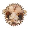 Picture of 14k rose Gold Morganite and Diamond Ring