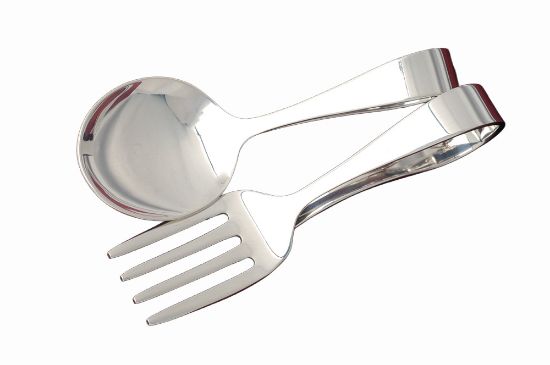 Picture of 2-Piece Sterling Loop Handle Baby Fork & Spoon