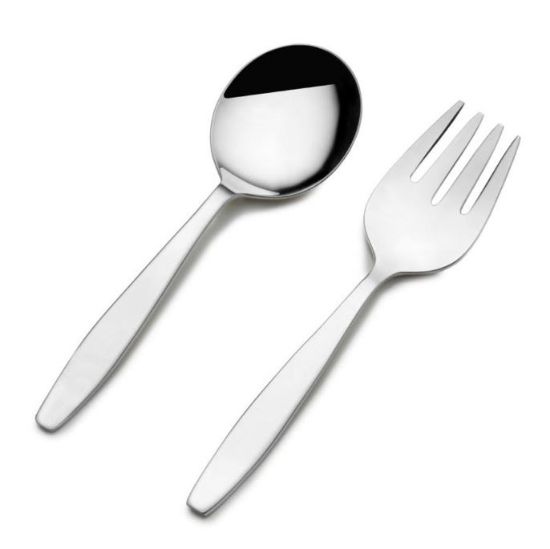 Picture of 2-Piece Sterling Plain Baby Fork & Spoon