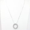 Picture of 14k White Gold Circle Diamond Pendant