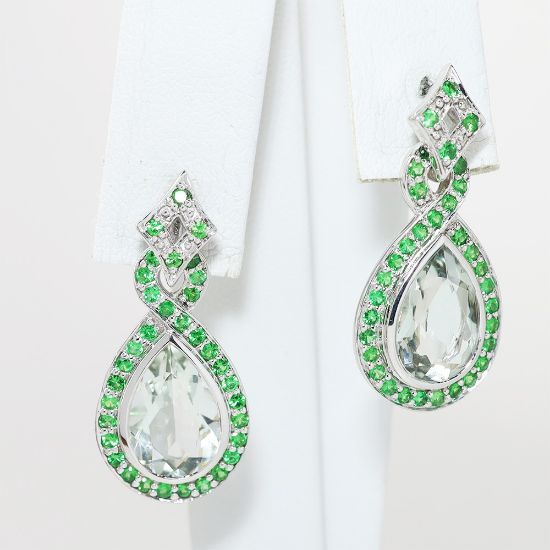 Picture of Antique 18k Gold, Freshwater Pearl & Diamond Sword Shaped Stick Pin