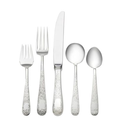 Picture of New 5-Piece Dinner Setting with Cream Soup Spoon 