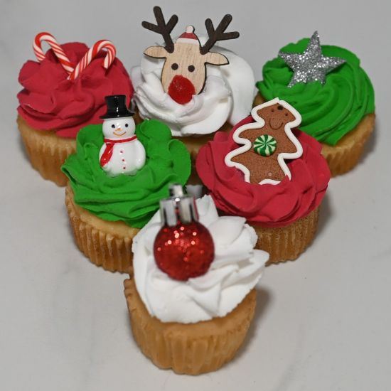 Picture of Faux Mini Christmas Cupcake, Assorted Styles