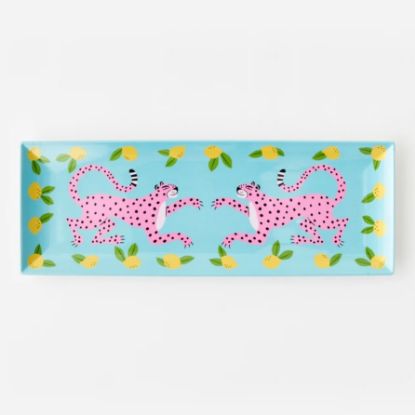 Picture of Melamine Leopard Sandwich Tray