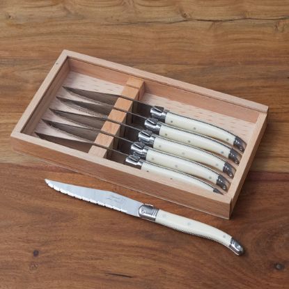 Picture of Laguiole Ivory 6-Piece Steak Knife Set