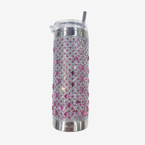 Picture of Jaqueline Kent Pink Tinsel Tumbler