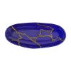 Picture of Oval Platter, Blue & Gold