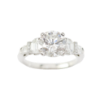 Picture of Platinum & D-Colorless Diamond Engagement Ring