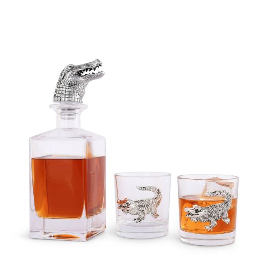 Picture of Alligator Decanter Set with Glasses
