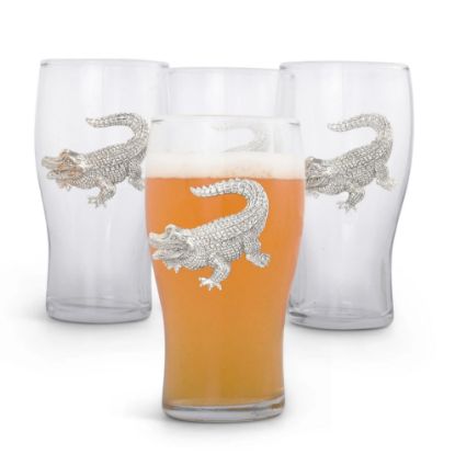 Picture of Alligator Beer Pint Glasses, Set of 4