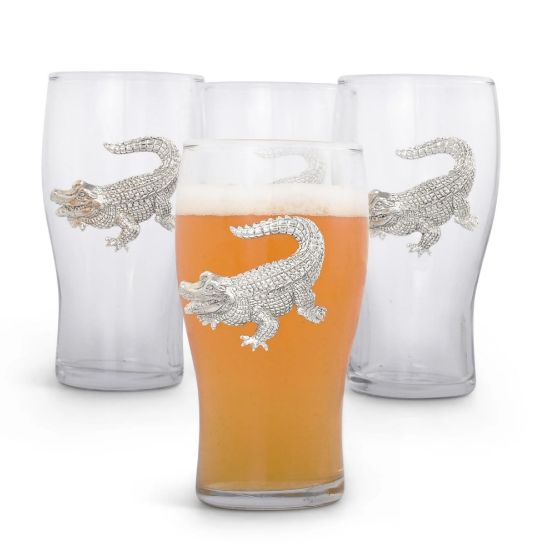 Picture of Alligator Beer Pint Glasses, Set of 4