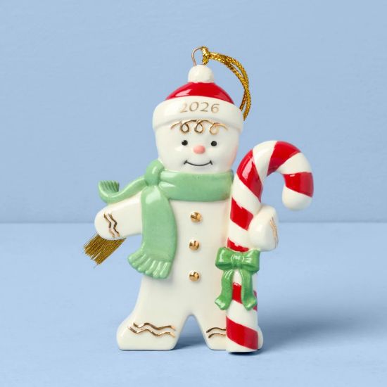 Picture of 2026 Gingerbread Man with Candy Cane Ornament