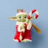 Picture of Grogu with Candy Cane Ornament