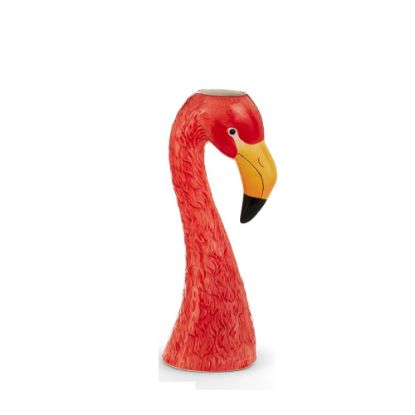 Picture of Large Dark Pink Flamingo Head Vase