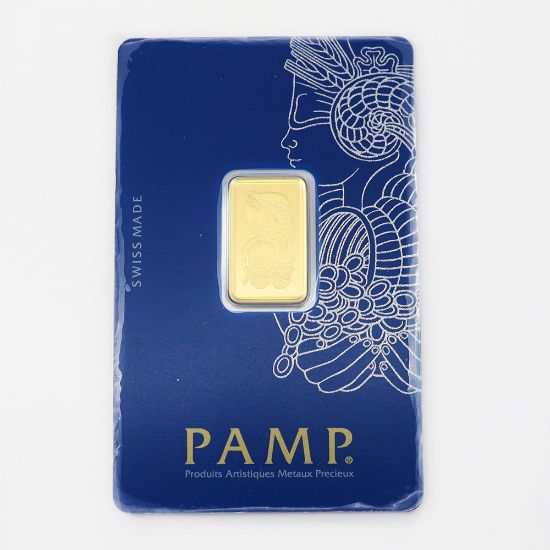 Picture of 5 Gram Gold Bar – Assorted Designs, Carded & Certified