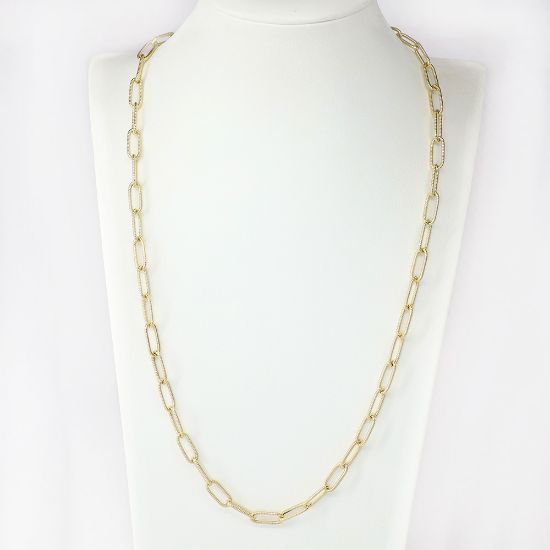 Picture of 14k Yellow Gold Paperclip Chain