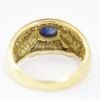Picture of 14k Yellow Gold Oval Sapphire & Diamond Ring