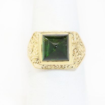 Picture of 14k Yellow Gold Green Tourmaline Ring