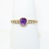 Picture of 14k Yellow Gold Round Amethyst Ring
