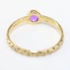 Picture of 14k Yellow Gold Round Amethyst Ring