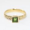 Picture of 14k Yellow Gold Square Peridot Ring