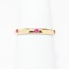 Picture of 18k Yellow Gold and Pink Sapphire Ring Band